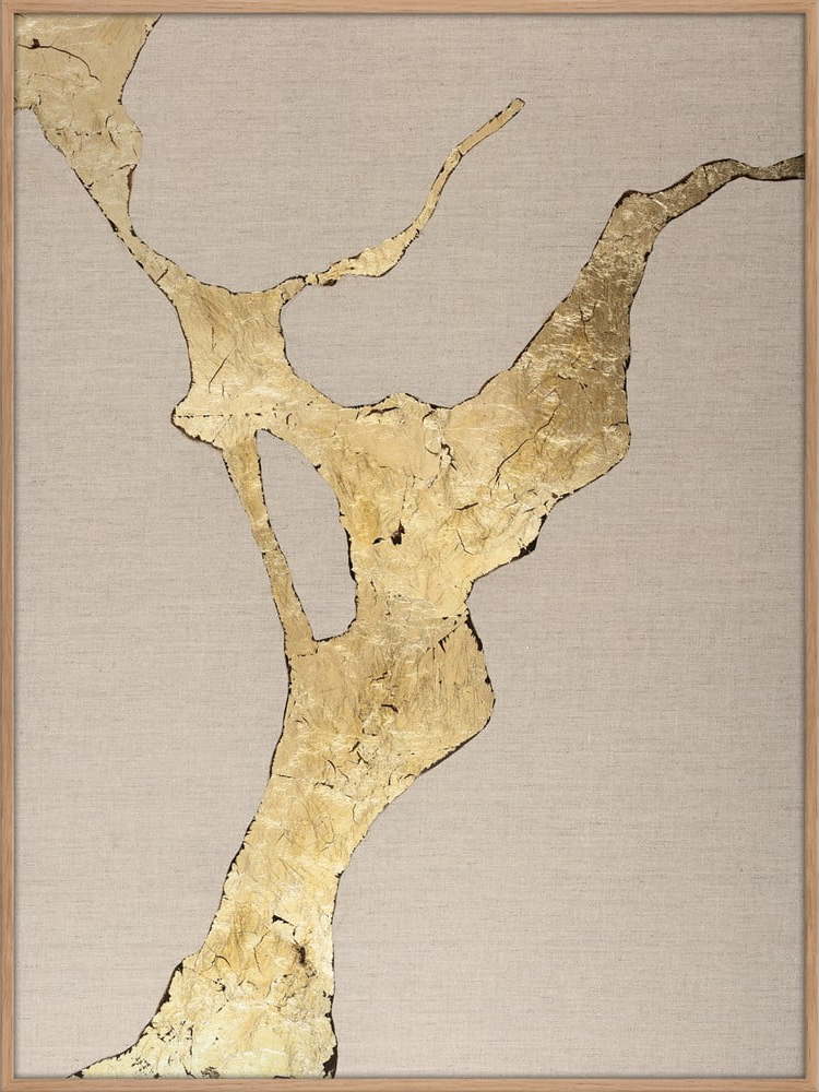Ručně malovaný obraz 90x120 cm Wild Horizon Gold – Malerifabrikken Malerifabrikken