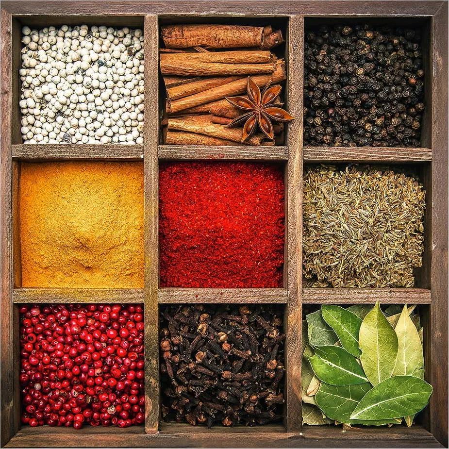 Skleněný obraz 30x30 cm Spices Box – Styler