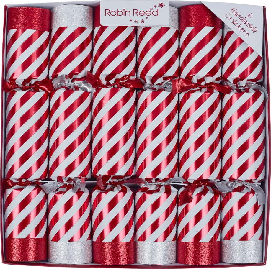 Vánoční crackery v sadě 6 ks Candy Cane – Robin Reed Robin Reed