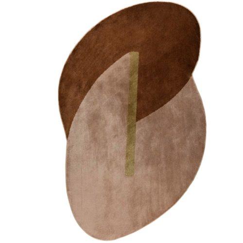 Hnědo červený koberec ZUIVER PHILA 160 x 257 cm Zuiver