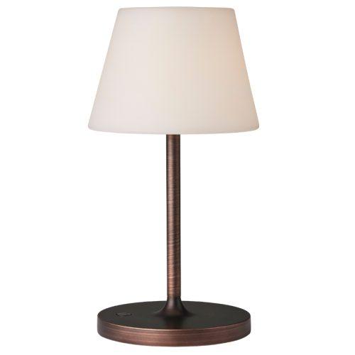 Měděná kovová nabíjecí stolní LED lampa Halo Design New Northern 29 cm Halo Design