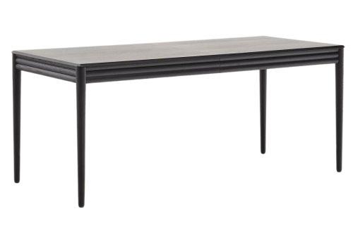 Černý dubový rozkládací jídelní stůl Kave Home Lenon 160-200 x 90 cm Kave Home