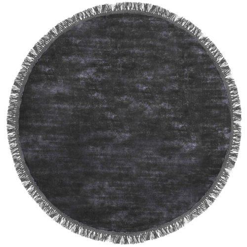 Fargotex Černý kulatý koberec Luna 200 cm Fargotex
