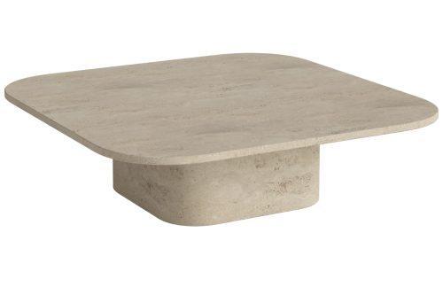 Bolia Béžový kamenný nízký konferenční stolek Eida 100 x 100 cm Bolia