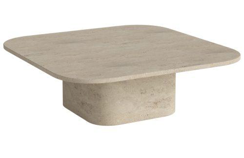 Bolia Béžový kamenný konferenční stolek Eida 100 x 100 cm Bolia