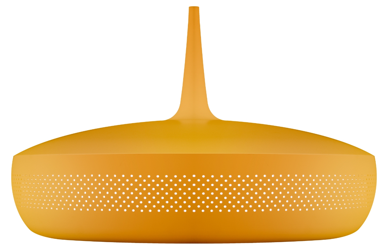 Umage Okrově žluté kovové závěsné stínidlo Clava Dine 43 cm Umage