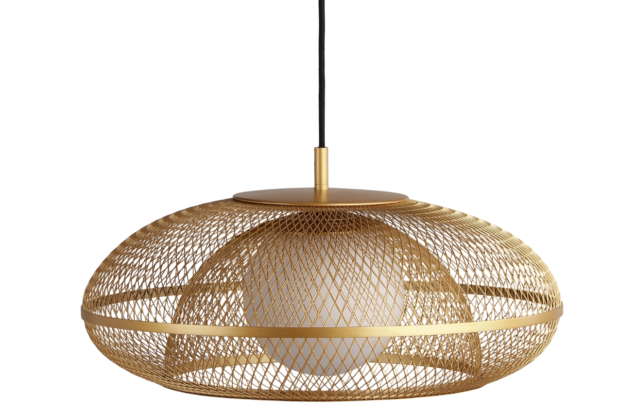 Umage Zlaté kovové závěsné stínidlo Faraday 45 cm Umage