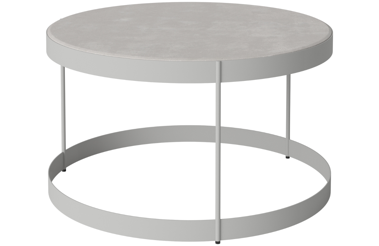 Bolia Šedý betonový konferenční stolek Drum 60 cm Bolia