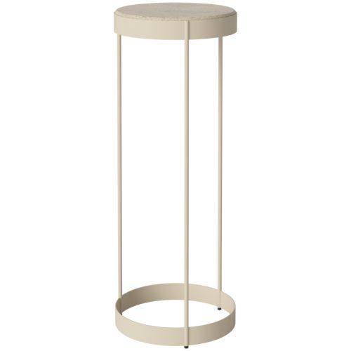 Bolia Béžový kamenný podstavec Drum 28 cm Bolia