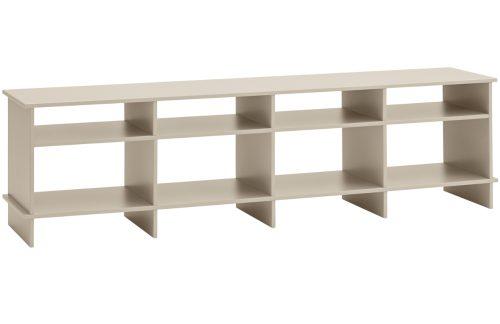 Béžový lakovaný TV stolek Teulat Inari 180 x 40 cm Teulat