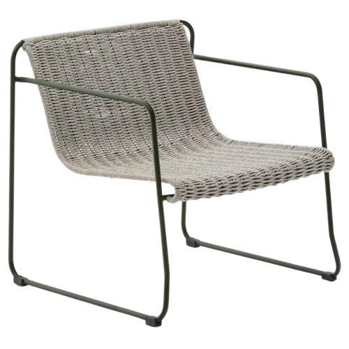 Světle šedé zahradní křeslo Kave Home Maurina Kave Home