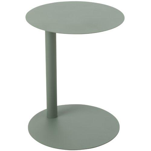 Zelený kovový odkládací stolek J-line Ferra 40 cm J-line