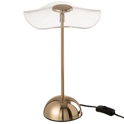 Zlatá kovová LED stolní lampa J-line Orin 31 cm J-line