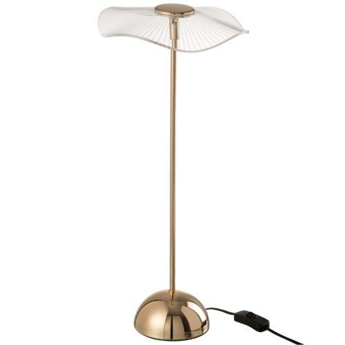 Zlatá kovová LED stolní lampa J-line Orin 50 cm J-line