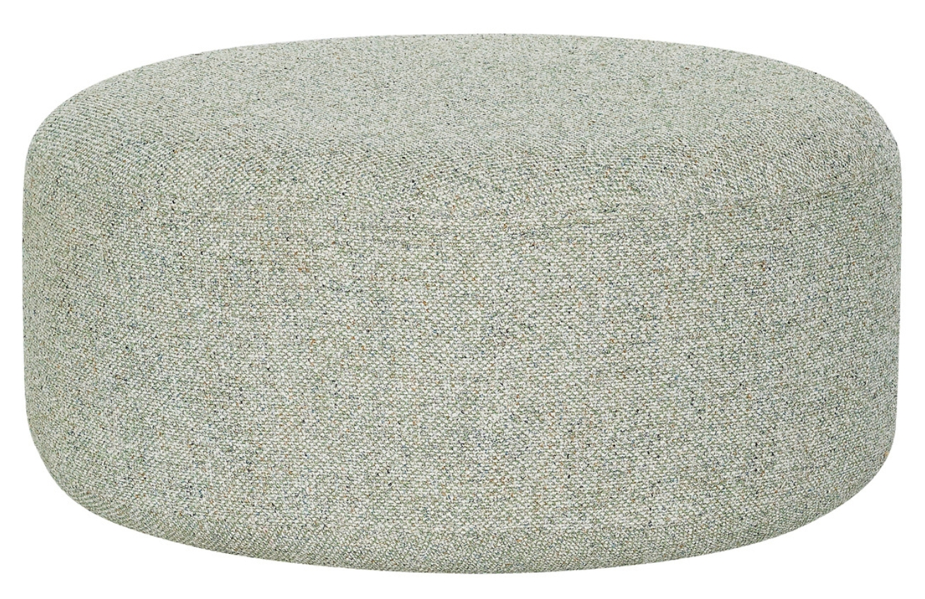 Světle zelený čalouněný puf Hübsch Marshmellow 70 cm Hübsch