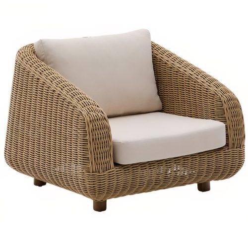 Béžové zahradní křeslo z umělého ratanu Kave Home Meria Kave Home