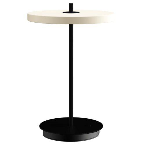 Umage Bílo-černá kovová stolní nabíjecí LED lampa Asteria Umage