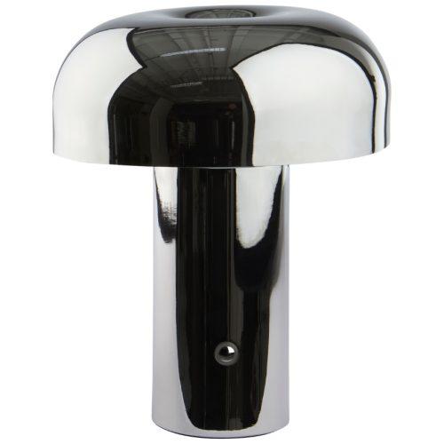 Jotex Stříbrná kovová nabíjecí stolní LED lampa RAGGE Jotex