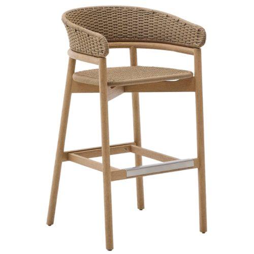 Béžová zahradní barová židle Kave Home Arinella 75 cm Kave Home
