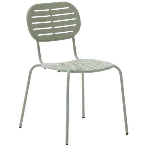 Světle zelená kovová zahradní židle Kave Home Brai Kave Home