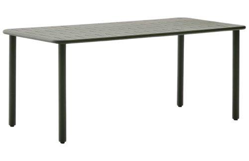 Tmavě zelený kovový zahradní stůl Kave Home Brai 180 x 90 cm Kave Home