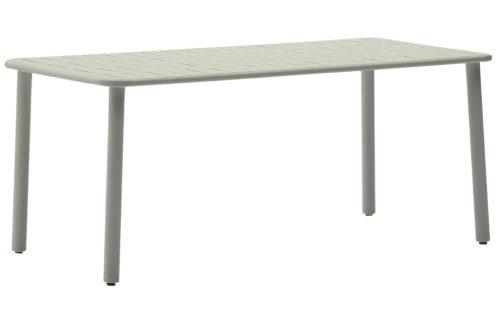 Světle zelený kovový zahradní stůl Kave Home Brai 180 x 90 cm Kave Home