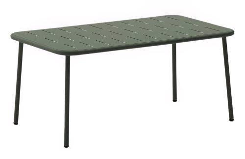 Zelený kovový zahradní stolek Kave Home Zivia 90 x 50 cm Kave Home