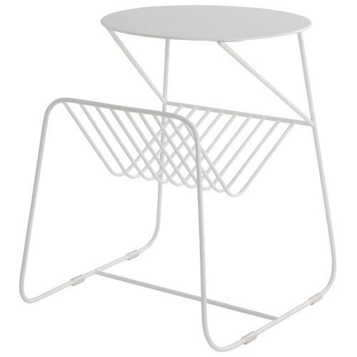 Jotex Bílý kovový odkládací stolek DALLY 56 x 59 cm Jotex