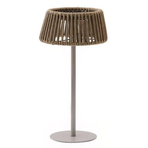 Béžovošedá zahradní solární LED lampa Kave Home Aldet Kave Home