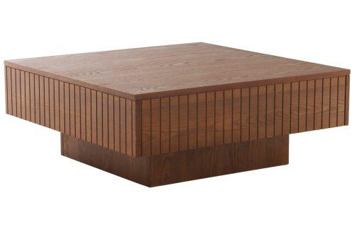 Jotex Tmavý dřevěný konferenční stolek FURUVIK 90 x 90 cm Jotex