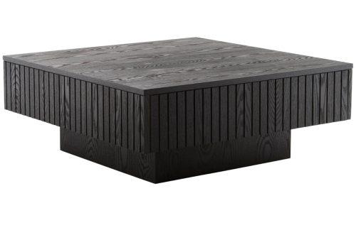 Jotex Černý dřevěný konferenční stolek FURUVIK 90 x 90 cm Jotex