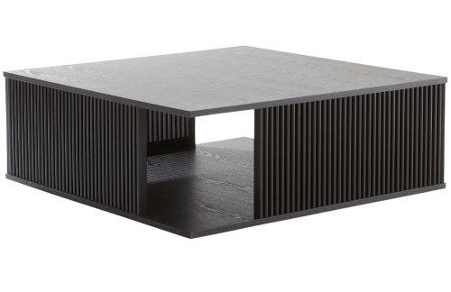 Jotex Černý dřevěný konferenční stolek Sion 100 x 100 cm Jotex