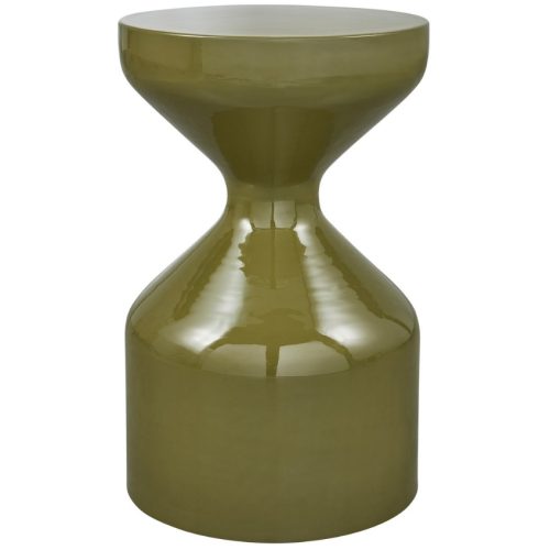 WOOOD Zelený kovový odkládací stolek Doyn 30 cm WOOOD