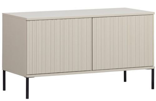WOOOD Šedobéžový dřevěný TV stolek Gravia 100 x 44 cm WOOOD