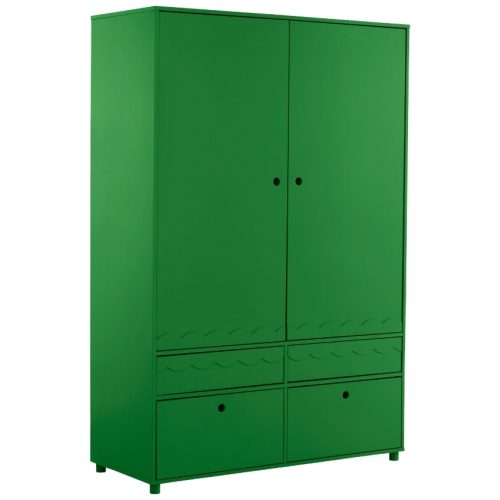Jotex Zelená lakovaná šatní skříň MERRILL MINI 180 x 120 cm Jotex