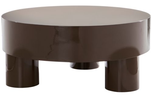 Jotex Hnědý kovový konferenční stolek MALARO 90 cm Jotex
