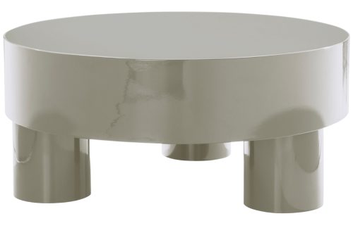 Jotex Šedý kovový konferenční stolek MALARO 90 cm Jotex