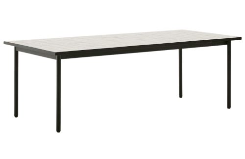 Bílo-zelený zahradní stůl Kave Home Maurina 223 x 101 cm Kave Home
