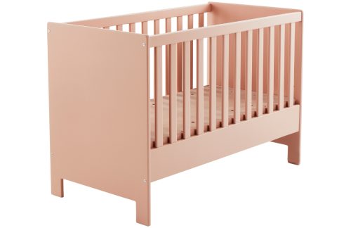 Jotex Růžová lakovaná dětská postýlka DORMIRO 120 x 60 cm Jotex
