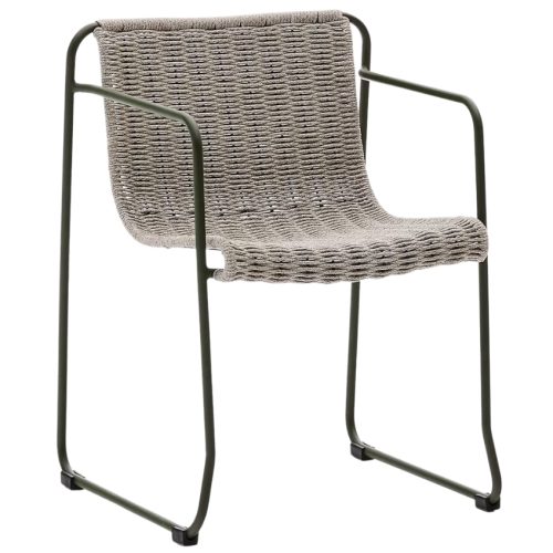 Světle šedá zahradní jídelní židle Kave Home Maurina Kave Home