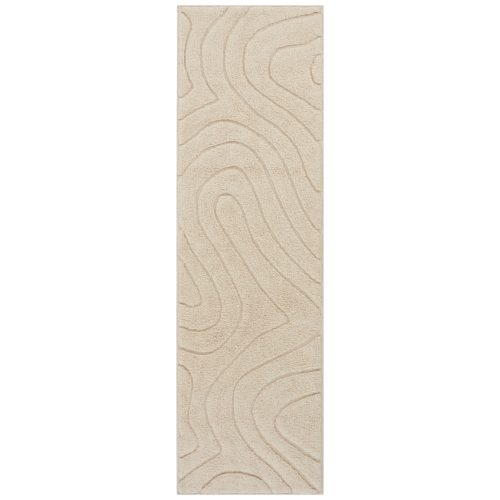 Jotex Béžový bavlněný běhoun SHIV 70 x 250 cm Jotex