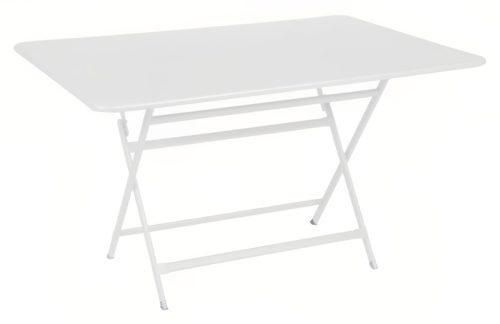 Bílý kovový skládací stůl Fermob Caractére 128 x 90 cm Fermob