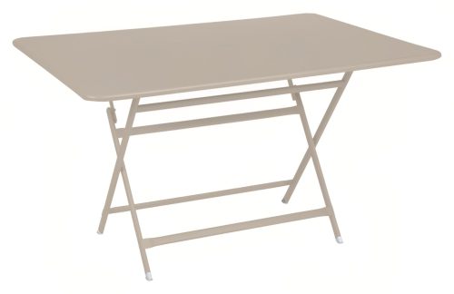 Muškátově šedý kovový skládací stůl Fermob Caractére 128 x 90 cm Fermob