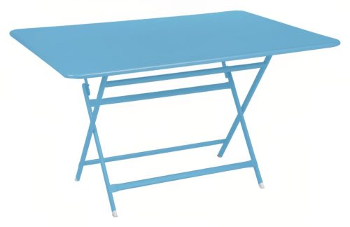 Světle modrý kovový skládací stůl Fermob Caractére 128 x 90 cm Fermob