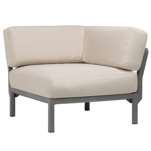 Nardi Béžový zahradní rohový modul Maximo se šedou podnoží Nardi