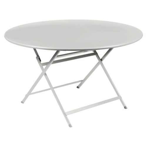 Světle šedý kovový skládací stůl Fermob Caractére 128 cm Fermob