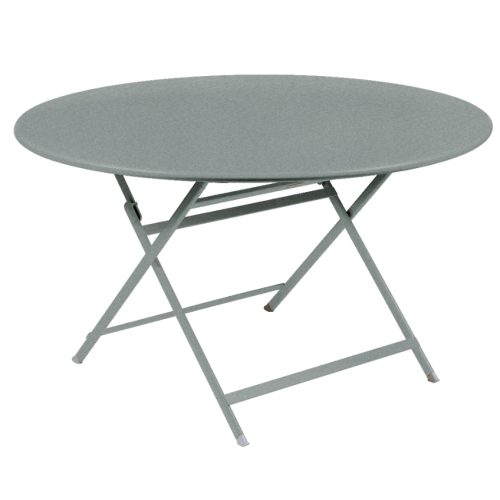 Popelově šedý kovový skládací stůl Fermob Caractére 128 cm Fermob