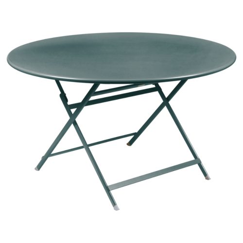 Šedý kovový skládací stůl Fermob Caractére 128 cm Fermob
