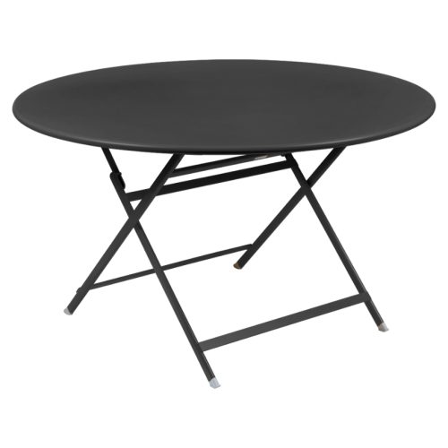 Antracitový kovový skládací stůl Fermob Caractére 128 cm Fermob