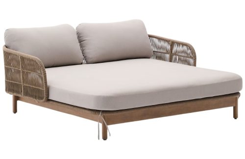 Béžové čalouněné zahradní dvojlehátko Kave Home Catalina Kave Home